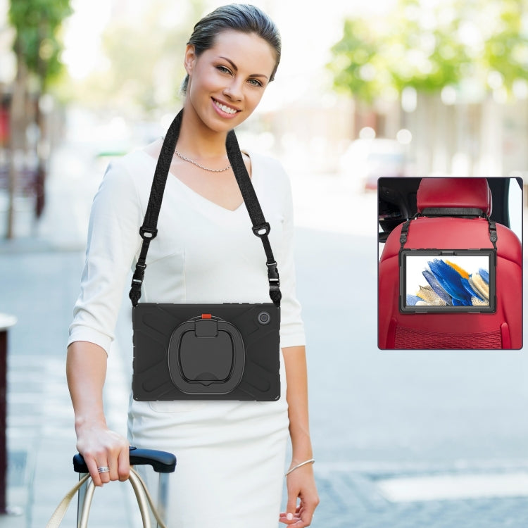For Samsung Galaxy Tab A8 10.5 2021 Silicone + PC Tablet Case(Black + Black) - free shipping - PMC Jewellery - Order now!