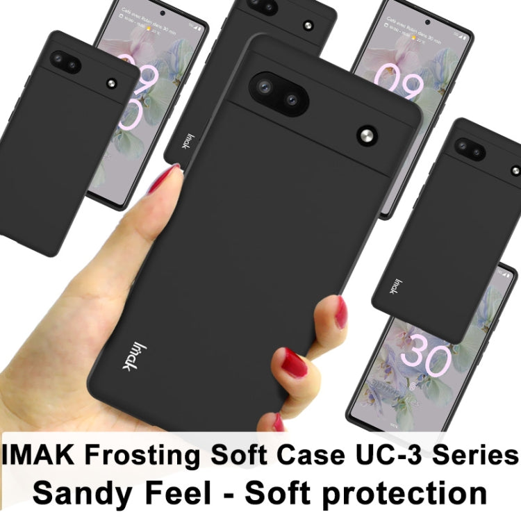 For Google Pixel 6a imak UC-3 Series Shockproof Frosted TPU Phone Case(Black) - Google Cases by imak | Online Shopping South Africa | PMC TechLife | Buy Now Pay Later Mobicred