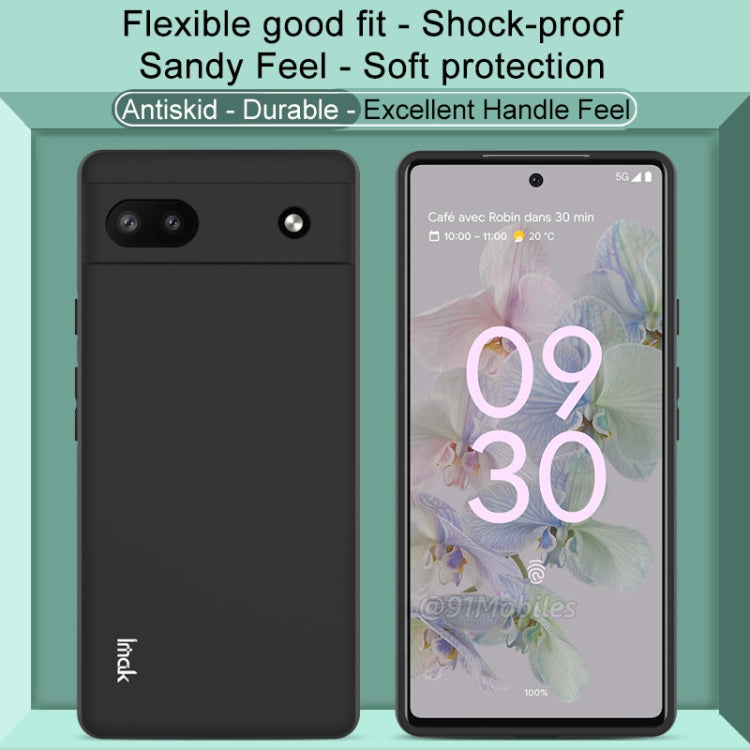 For Google Pixel 6a imak UC-3 Series Shockproof Frosted TPU Phone Case(Black) - Google Cases by imak | Online Shopping South Africa | PMC TechLife | Buy Now Pay Later Mobicred
