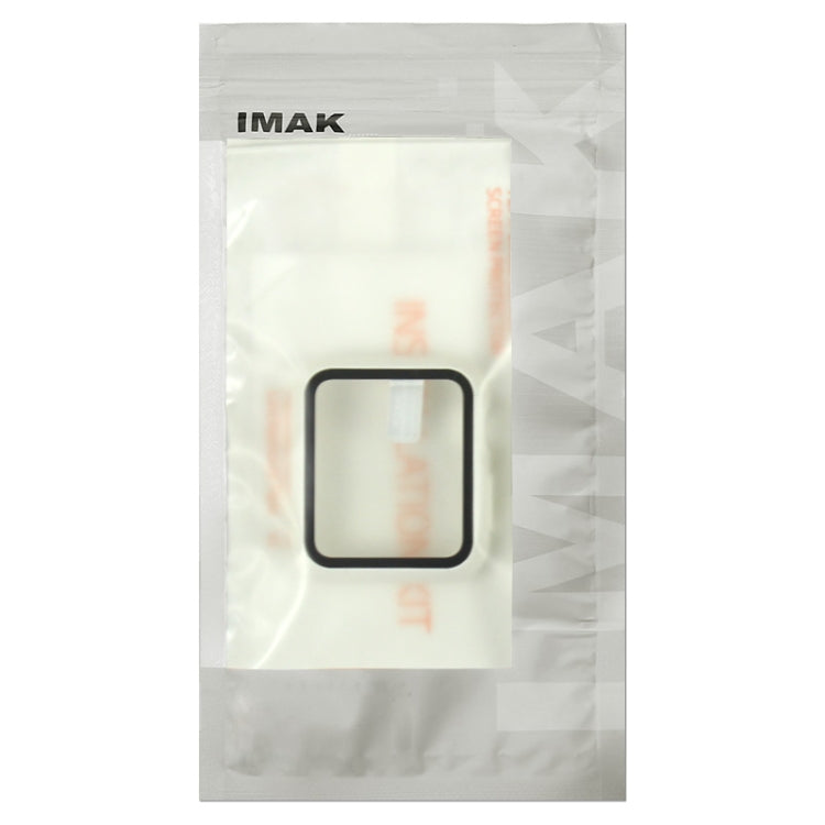 imak PC Case with Tempered Glass Film For Apple Watch Series 8 / 7 45mm(Transparent) - Watch Cases by imak