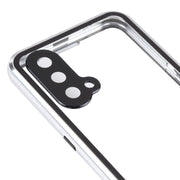 For OnePlus Nord CE 5G Full Cover Magnetic Metal Tempered Glass Phone Case(Silver)