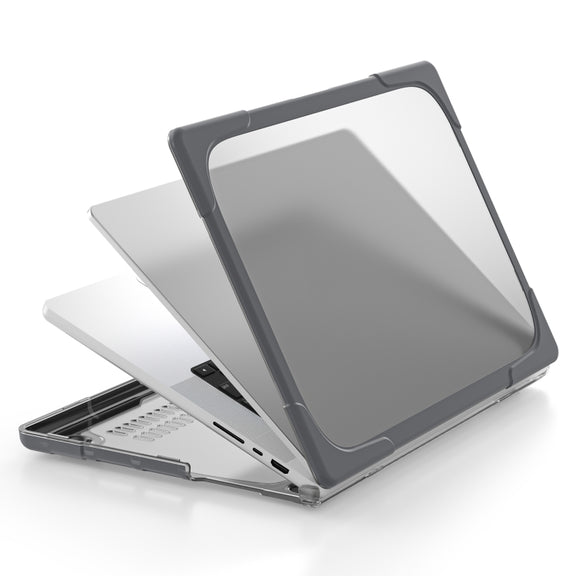 TPU + PC Two Color Laptop Protective Case For MacBook Pro 14.2 inch A2442 2021(Grey)