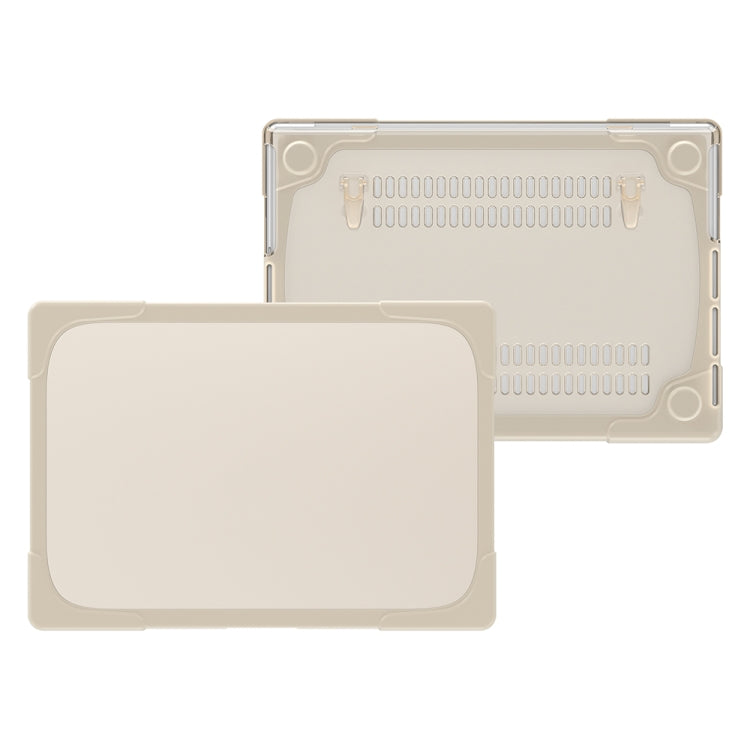 TPU + PC Two Color Laptop Protective Case For MacBook Pro 14.2 inch A2442 2021(Khaki)