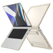 TPU + PC Two Color Laptop Protective Case For MacBook Pro 14.2 inch A2442 2021(Khaki)