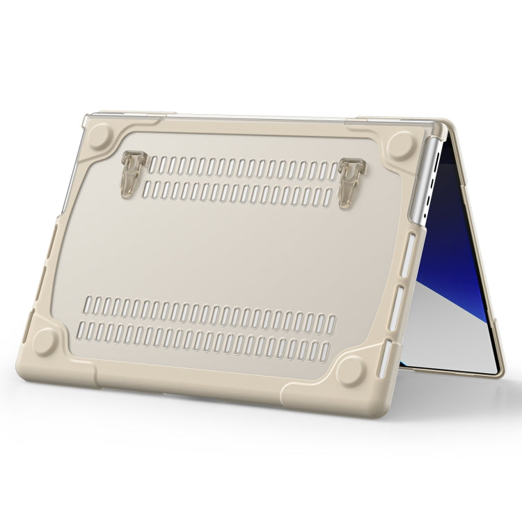 TPU + PC Two Color Laptop Protective Case For MacBook Pro 14.2 inch A2442 2021(Khaki)
