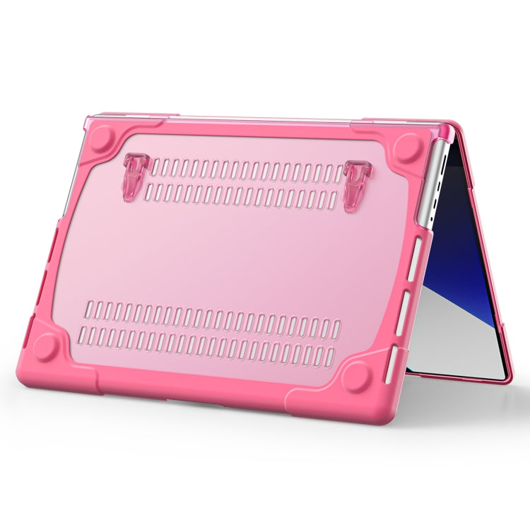 TPU + PC Two Color Laptop Protective Case For MacBook Pro 14.2 inch A2442 2021(Rose Red)