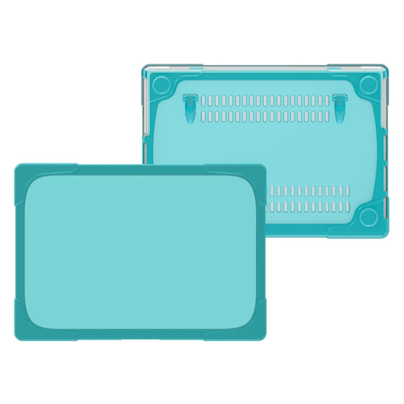 TPU + PC Two Color Laptop Protective Case For MacBook Pro 14.2 inch A2442 2021(Light Blue)