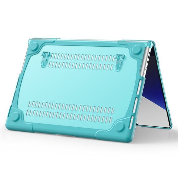 TPU + PC Two Color Laptop Protective Case For MacBook Pro 14.2 inch A2442 2021(Light Blue)