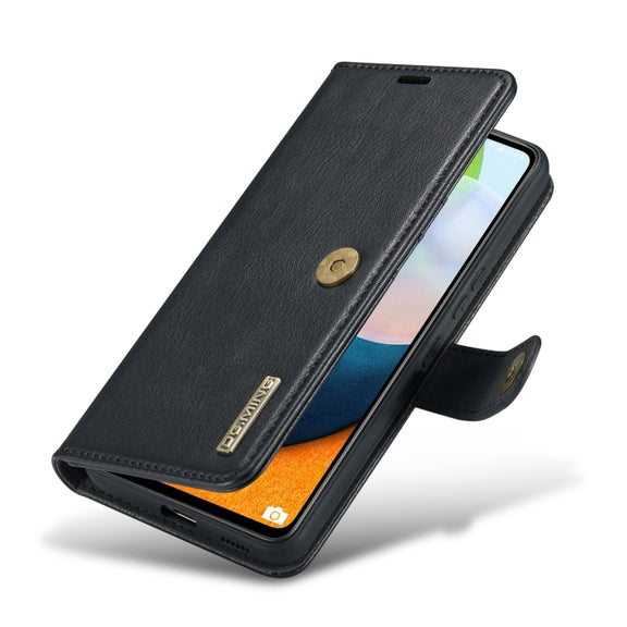 For Samsung Galaxy A53 5G DG.MING Crazy Horse Texture Detachable Magnetic Leather Phone Case(Black)