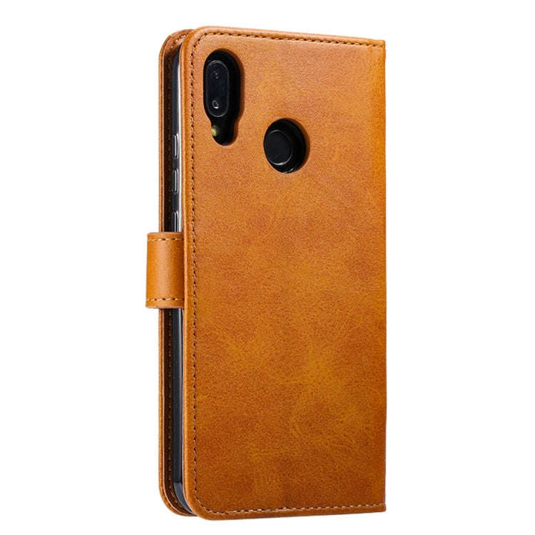 For Huawei P20 Lite GUSSIM Business Style Horizontal Flip Leather Case with Holder & Card Slots & Wallet(Khaki) - Huawei Cases by GUSSIM | Online Shopping South Africa | PMC Jewellery | Buy Now Pay Later Mobicred