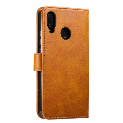 For Huawei P20 Lite GUSSIM Business Style Horizontal Flip Leather Case with Holder & Card Slots & Wallet(Khaki) - Huawei Cases by GUSSIM | Online Shopping South Africa | PMC Jewellery | Buy Now Pay Later Mobicred