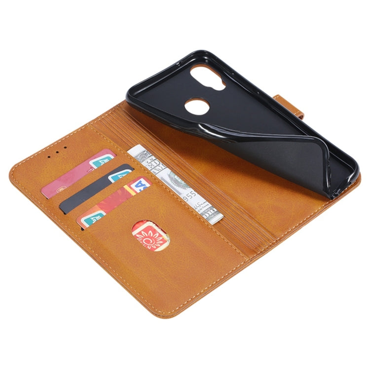 For Huawei P20 Lite GUSSIM Business Style Horizontal Flip Leather Case with Holder & Card Slots & Wallet(Khaki) - Huawei Cases by GUSSIM | Online Shopping South Africa | PMC Jewellery | Buy Now Pay Later Mobicred