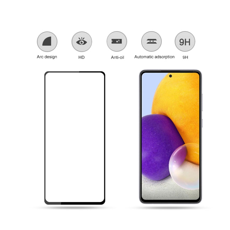 mocolo 0.33mm 9H 2.5D Full Glue Silk Print Tempered Glass Film For Samsung Galaxy A73 5G(Black) - Galaxy Tempered Glass by mocolo | Online Shopping South Africa | PMC TechLife | Buy Now Pay Later Mobicred