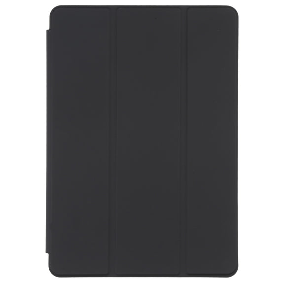 For Xiaomi Mi Pad 5 Pen Slot Transparent Back Cover Leather Tablet Case(Black)