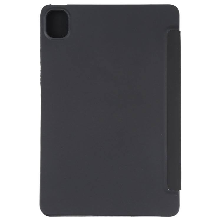 For Xiaomi Mi Pad 5 TPU Three-fold Leather Tablet Case(Black)