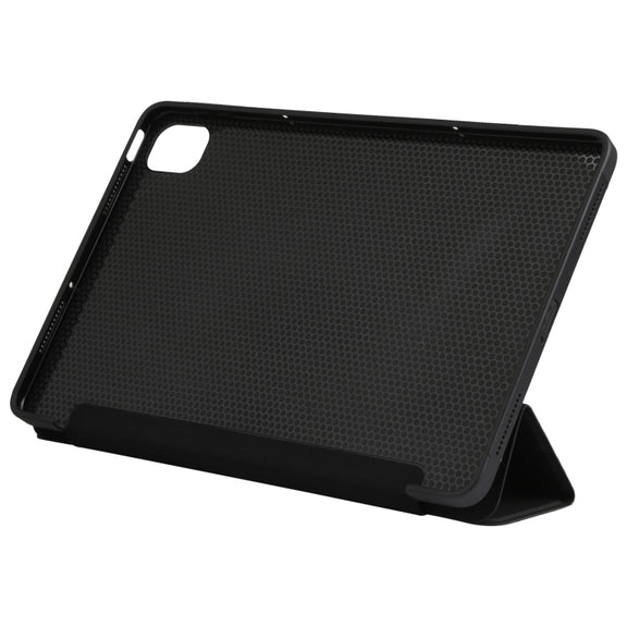 For Xiaomi Mi Pad 5 TPU Three-fold Leather Tablet Case(Black)