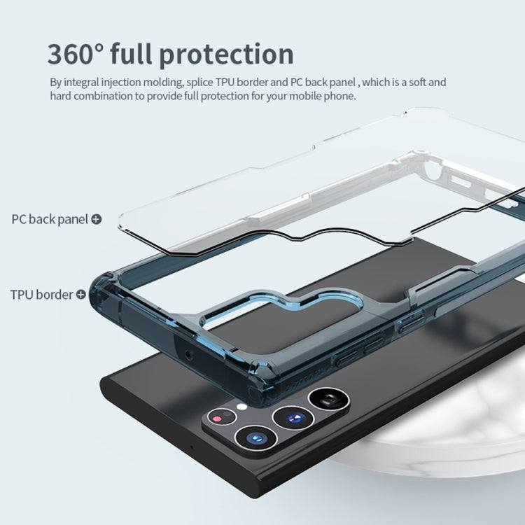 For Samsung Galaxy S22 Ultra 5G NILLKIN PC + TPU Phone Case(Transparent) - Galaxy S22 Ultra 5G Cases by NILLKIN | Online Shopping South Africa | PMC TechLife | Buy Now Pay Later Mobicred