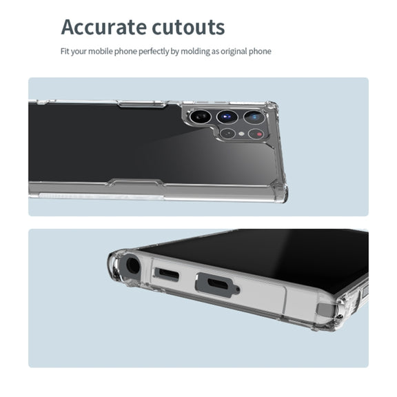 For Samsung Galaxy S22 Ultra 5G NILLKIN PC + TPU Phone Case(Transparent)