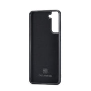 For Samsung Galaxy S22 5G DG.MING M1 Series 3-Fold Multi Card Wallet Phone Case(Coffee)