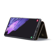 For Samsung Galaxy S22 Ultra 5G DG.MING M1 Series 3-Fold Multi Card Wallet Phone Case(Coffee)