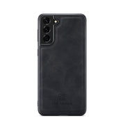 For Samsung Galaxy S22 5G DG.MING M2 Series 3-Fold Multi Card Bag Back Cover Phone Case(Black)