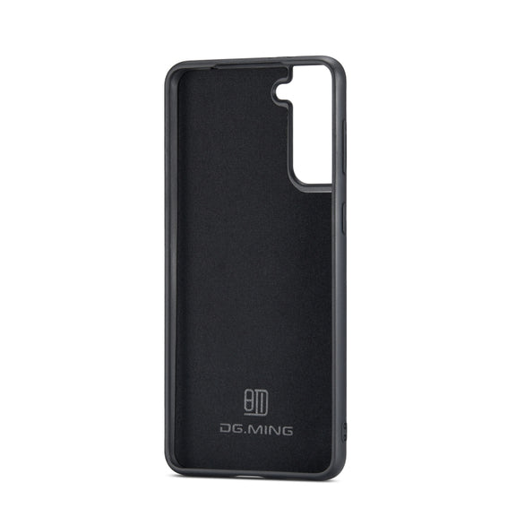 For Samsung Galaxy S22 5G DG.MING M2 Series 3-Fold Multi Card Bag Back Cover Phone Case(Black)