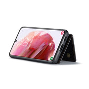 For Samsung Galaxy S22 5G DG.MING M2 Series 3-Fold Multi Card Bag Back Cover Phone Case(Black)