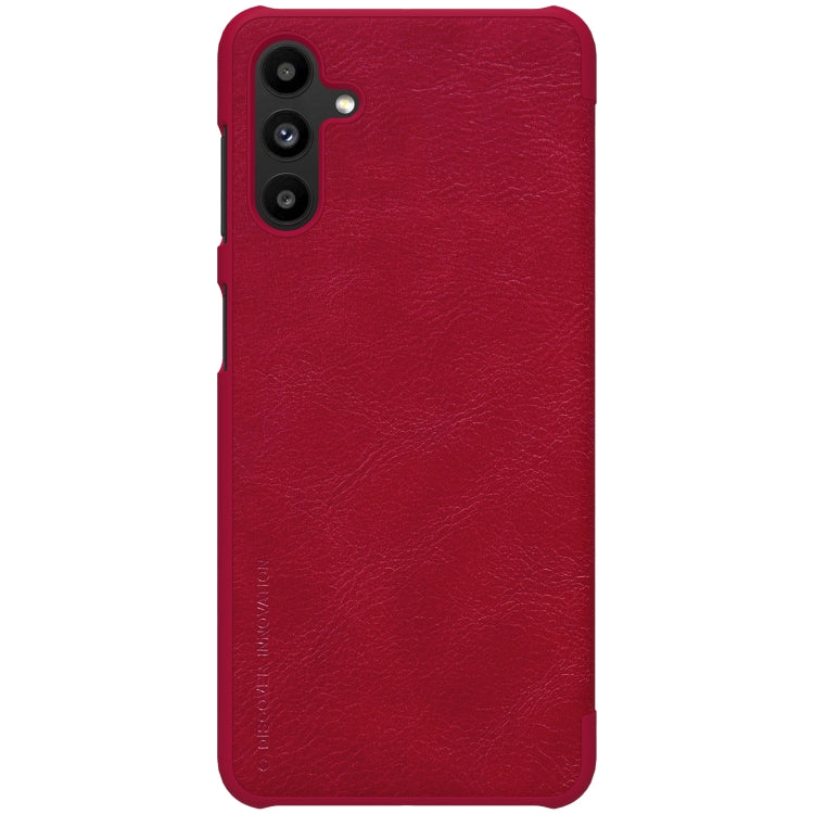 For Samsung Galaxy A13 5G NILLKIN QIN Series Crazy Horse Texture Leather Phone Case(Red) - Galaxy Phone Cases by NILLKIN | Online Shopping South Africa | PMC TechLife