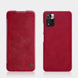 For Xiaomi Redmi Note 11 5G / 11T 5G / Poco M4 Pro 5G / 11S 5G NILLKIN QIN Series Crazy Horse Texture Leather Phone Case(Red) - Xiaomi Cases by NILLKIN | Online Shopping South Africa | PMC TechLife