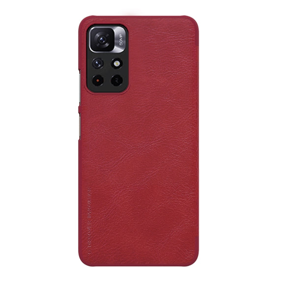 For Xiaomi Redmi Note 11 5G / 11T 5G / Poco M4 Pro 5G / 11S 5G NILLKIN QIN Series Crazy Horse Texture Leather Phone Case(Red)