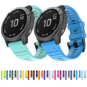 Compatible with Garmin Fenix 7X Silicone Watch Band(Black)