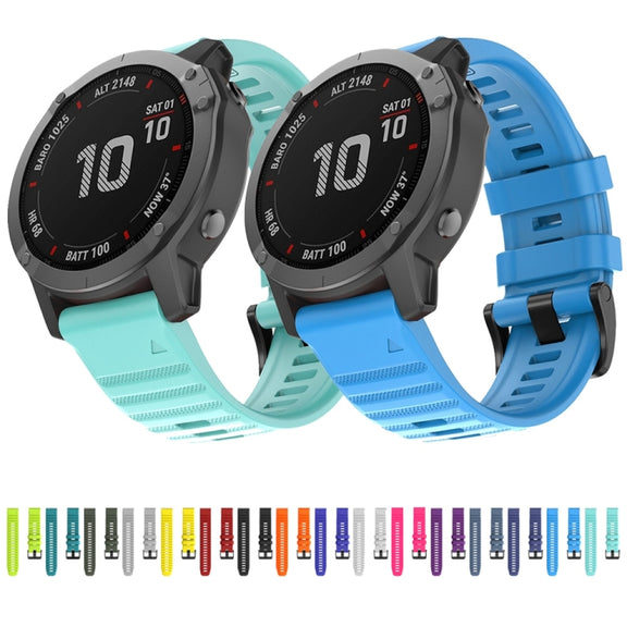 Compatible with Garmin Fenix 7X Silicone Watch Band(Black)