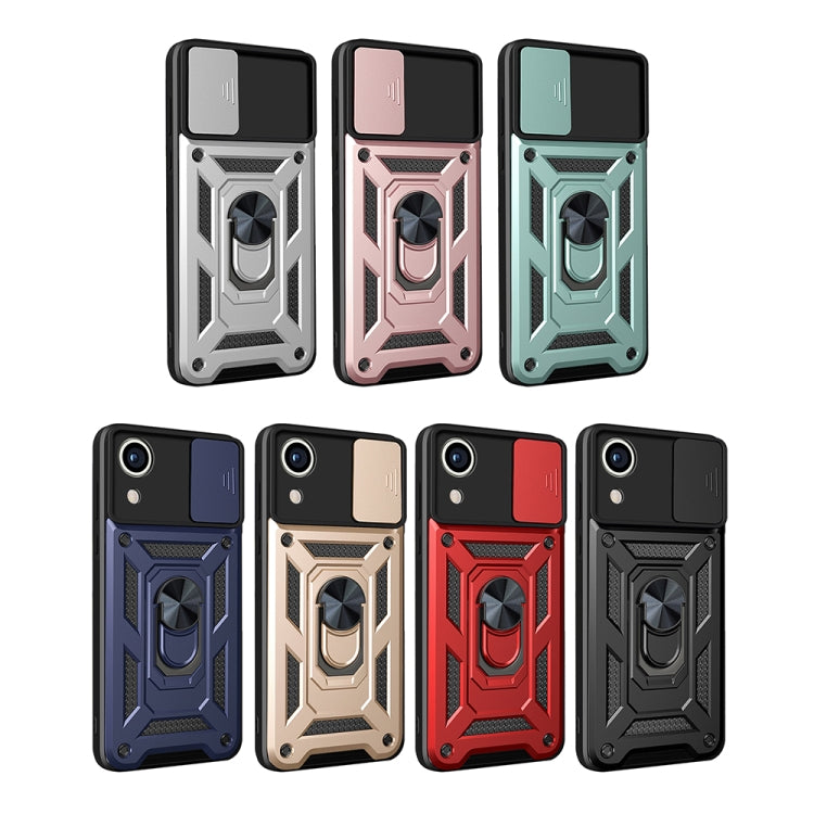 For Samsung Galaxy A03 Core Sliding Camera Cover Design TPU+PC Phone Case(Red) - Galaxy Phone Cases by PMC TechLife | Online Shopping South Africa | PMC TechLife