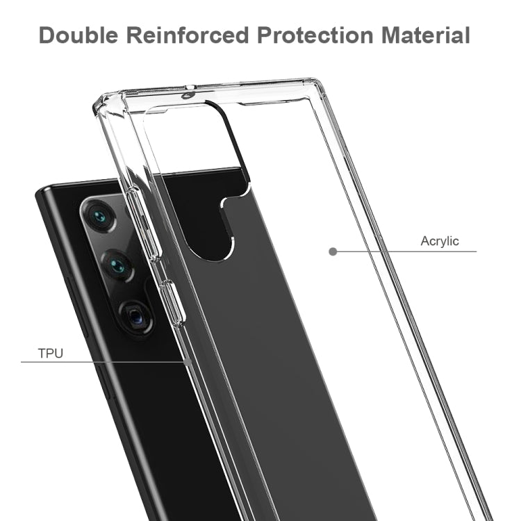For Samsung Galaxy S22 Ultra 5G Shockproof Scratchproof TPU + Acrylic Phone Case(Black)