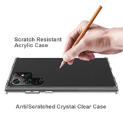 For Samsung Galaxy S22 Ultra 5G Shockproof Scratchproof TPU + Acrylic Phone Case(Black)