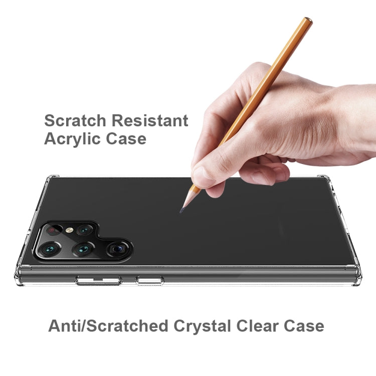 For Samsung Galaxy S22 Ultra 5G Shockproof Scratchproof TPU + Acrylic Phone Case(Black)