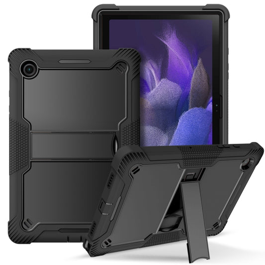 For Samsung Galaxy Tab A8 10.5 2021 Silicone + PC Shockproof Protective Tablet Case with Holder(Black) - free shipping - PMC Jewellery - Order now!