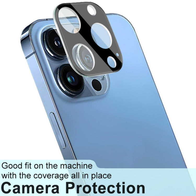 For iPhone 13 Pro / 13 Pro Max imak Integrated Rear Camera Lens Tempered Glass Film with Lens Cap Black Version