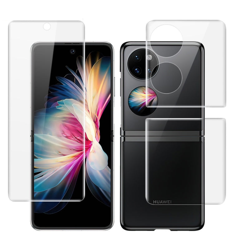 1 Sets imak Curved Full Screen Hydrogel Film (Outer Screen + Back + Inner Screen) For Huawei P50 Pocket - Huawei Tempered Glass by imak | Online Shopping South Africa | PMC Jewellery | Buy Now Pay Later Mobicred