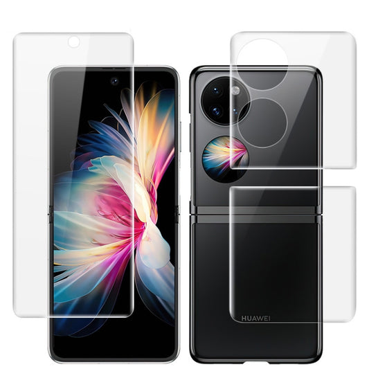 1 Sets imak Curved Full Screen Hydrogel Film (Outer Screen + Back + Inner Screen) For Huawei P50 Pocket - Huawei Tempered Glass by imak | Online Shopping South Africa | PMC Jewellery | Buy Now Pay Later Mobicred