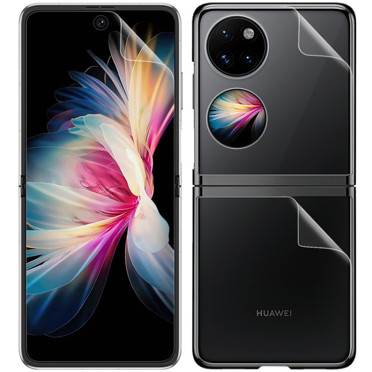1 Sets imak Curved Full Screen Hydrogel Film (Outer Screen + Back + Inner Screen) For Huawei P50 Pocket - Huawei Tempered Glass by imak | Online Shopping South Africa | PMC Jewellery | Buy Now Pay Later Mobicred