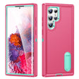 For Samsung Galaxy S22 Ultra 5G 3 in 1 Rugged Holder Phone Case(Pink+Blue) - free shipping - PMC TechLife - Order now!