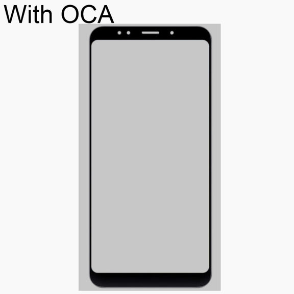 Front Screen Outer Glass Lens with OCA Optically Clear Adhesive for Xiaomi Redmi Note 5(Black)
