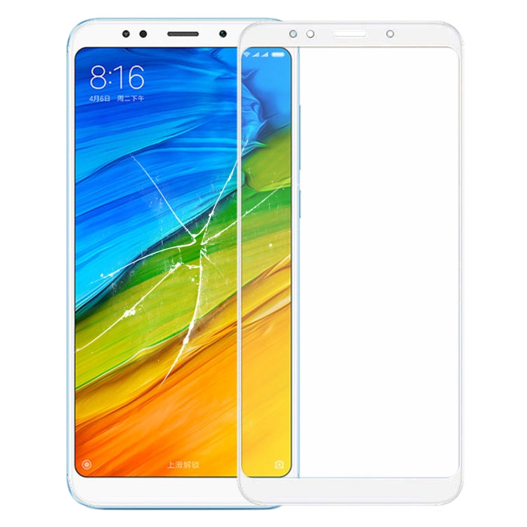 Front Screen Outer Glass Lens with OCA Optically Clear Adhesive for Xiaomi Redmi Note 5(White) - free shipping - PMC TechLife - Order now!