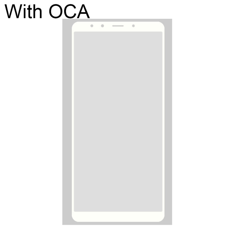 Front Screen Outer Glass Lens with OCA Optically Clear Adhesive for Xiaomi Mi 6X(White) - free shipping - PMC TechLife - Order now!