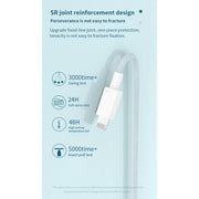27W PD USB-C / Type-C to 8 Pin Fast Charging Braided Data Cable, Cable Length: 1m(Green)