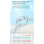 27W PD USB-C / Type-C to 8 Pin Fast Charging Braided Data Cable, Cable Length: 1m(Blue)