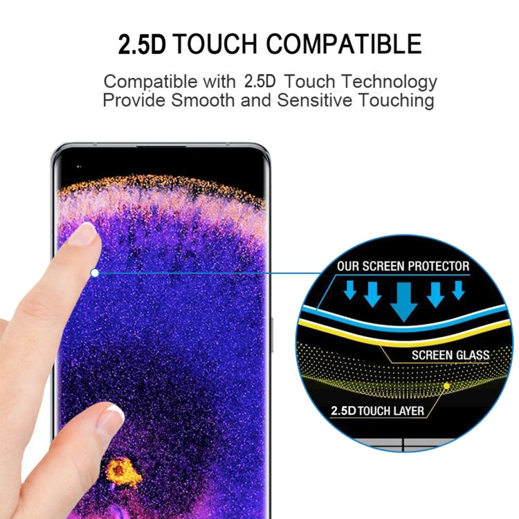 3D Curved Edge Full Screen Tempered Glass Film For OPPO Find X5(Black)