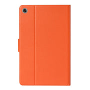 For Samsung Galaxy Tab A8 10.5 2021 Pure Color Leather Tablet Case(Orange)