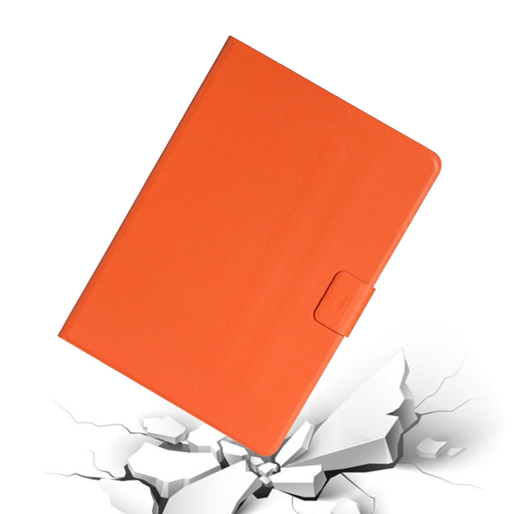 For Samsung Galaxy Tab A8 10.5 2021 Pure Color Leather Tablet Case(Orange)